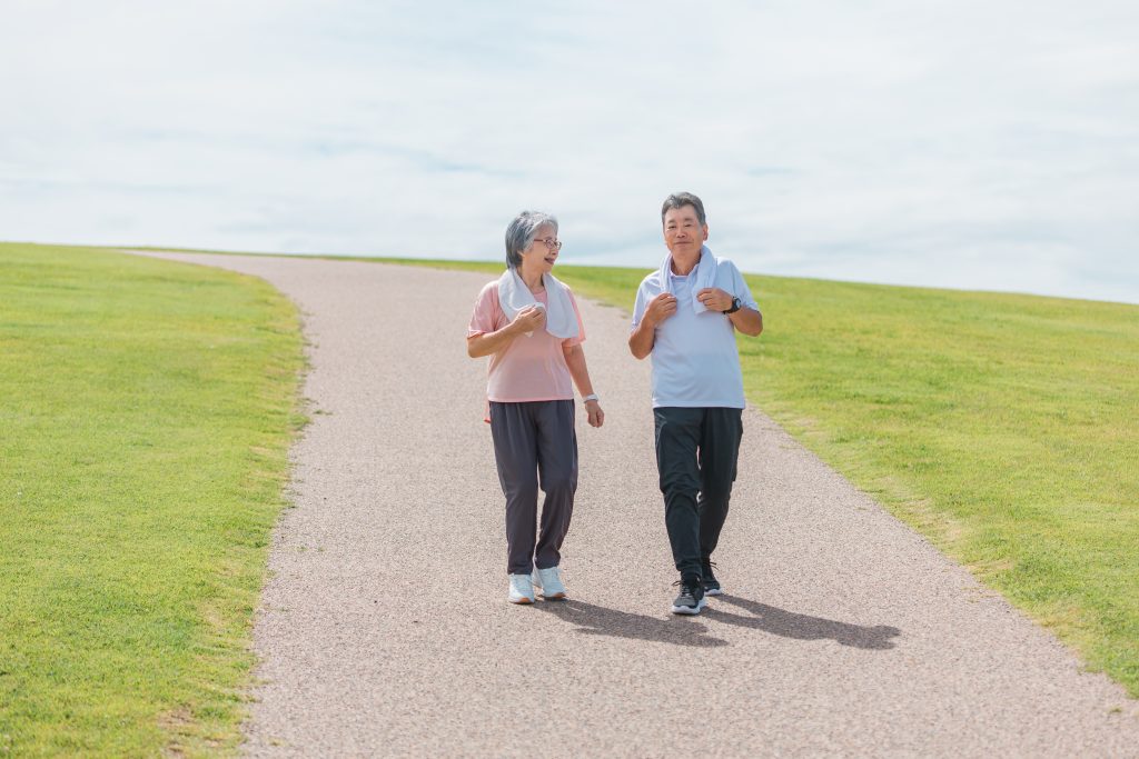 What types of physical activity are suitable for the elderly: